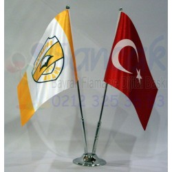 İkili Masa Bayrağı - Adanaspor