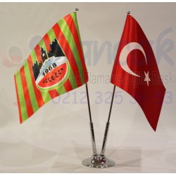 İkili Masa Bayrağı - Diyarbakırspor