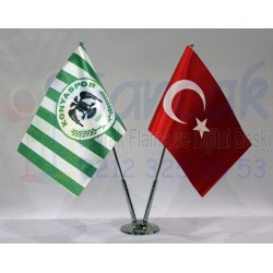 İkili Masa Bayrağı - Konyaspor